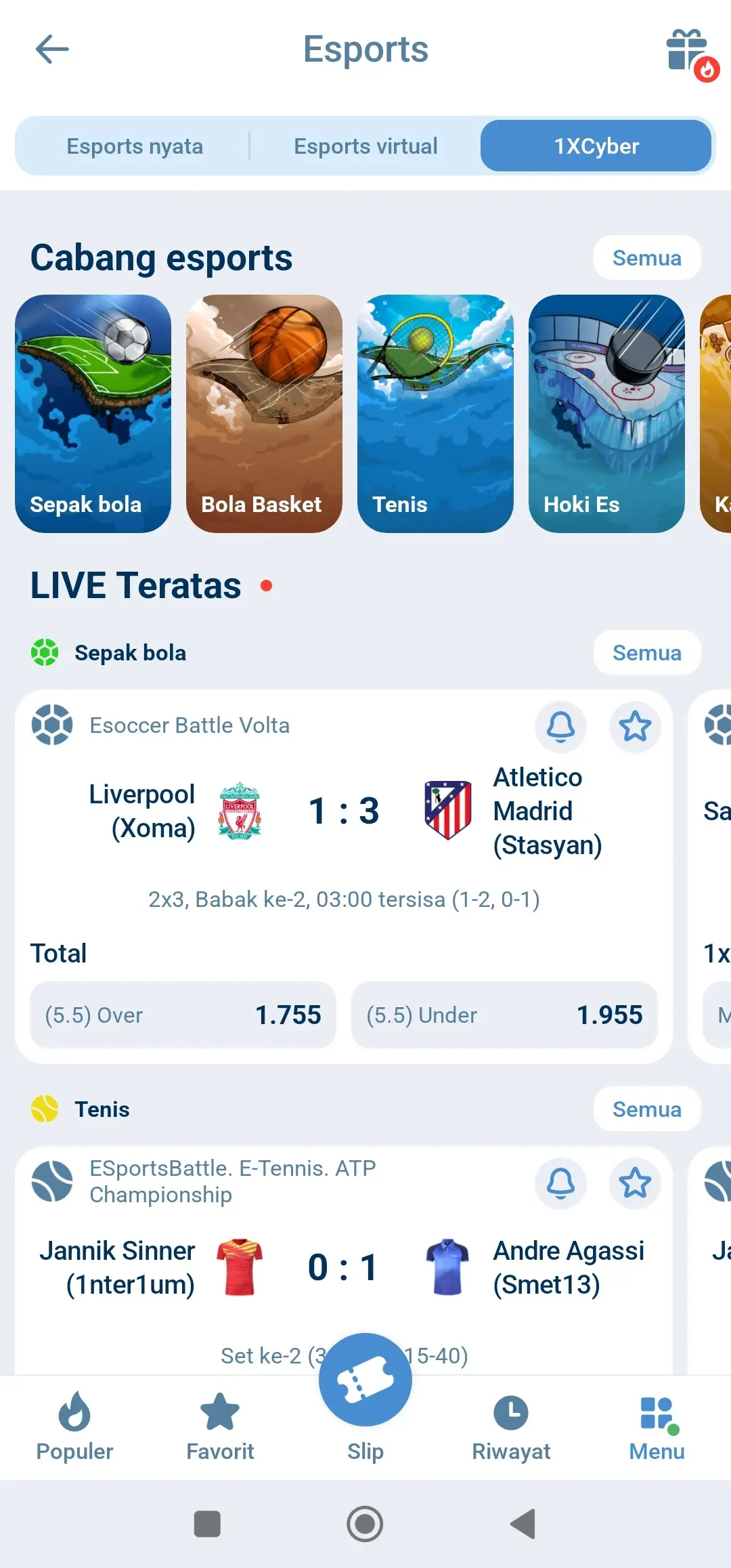 1xBet Android app screenshot 5